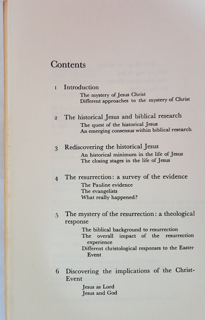 The Reality of Jesus: An Essay in Christology by Dermot A. Lane (Good, 1975, Pbk, 180 pages, Paulist Press)