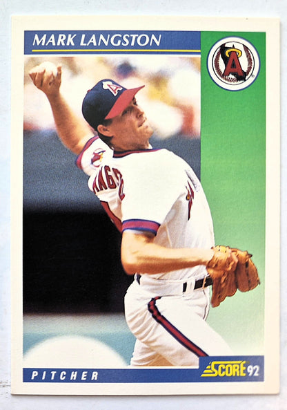 Scott Bailes California Angels Relief Pitcher 1992 Score #331 Baseballkarte (Exzellent)