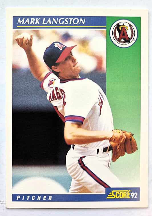 Scott Bailes California Angels Relief Pitcher 1992 Score #331 Baseballkarte (Exzellent)