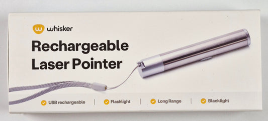 Whisker USB Rechargeable Laser Cat/Dog Pointer (Like new, LBDC-TOY-LP, Made in China)
