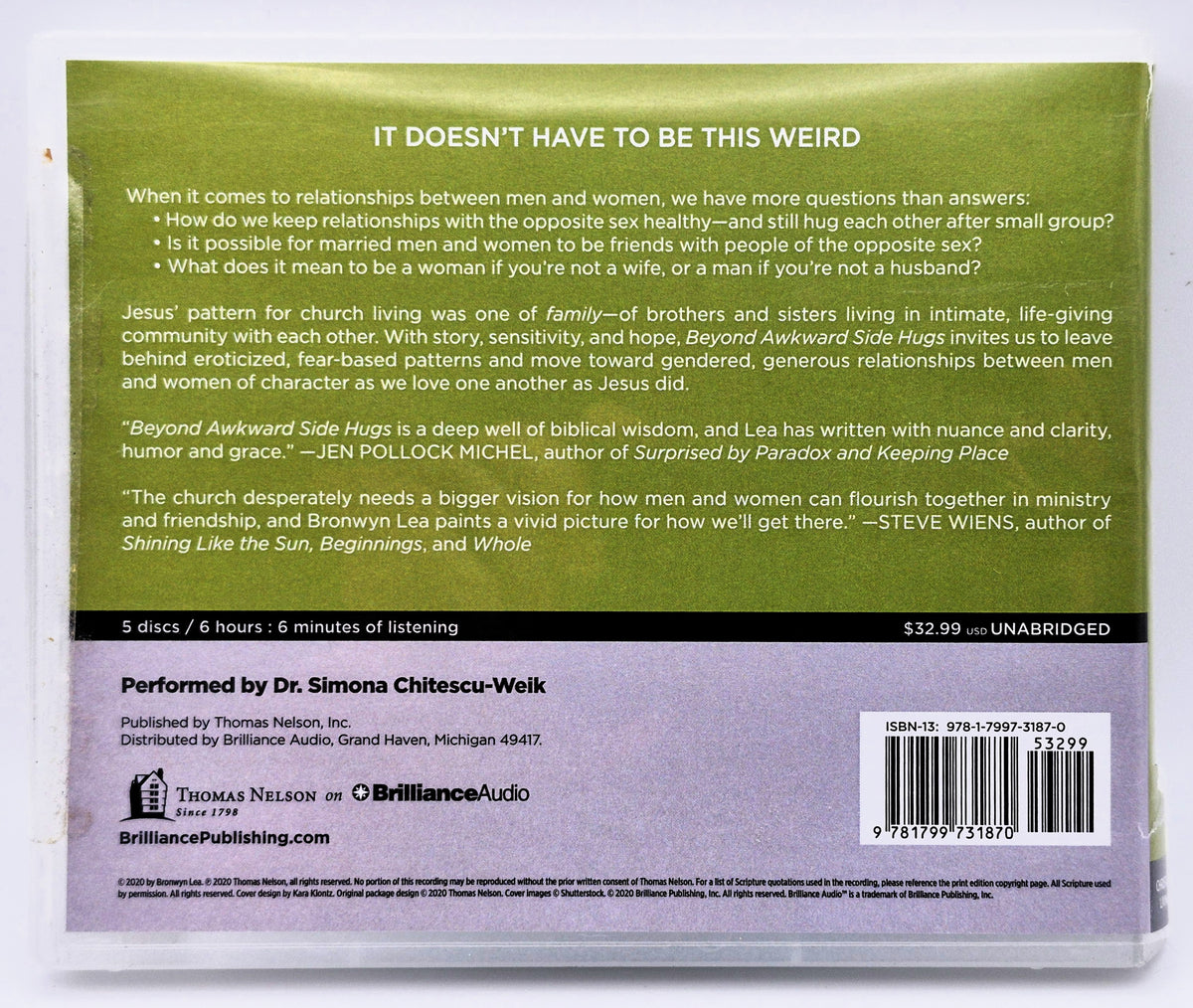 Beyond [Awkward] Side Hugs: Leben als christliche Brüder und Schwestern in einer sexbesessenen Welt [Hörbuch] von Lea Bronwyn (Neu, 2020, Thomas Nelson)