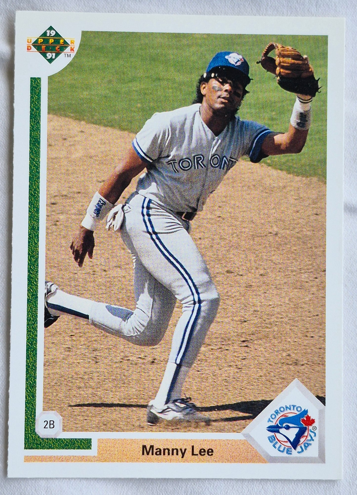 Lee Manny Toronto Blue Jays 2nd Base #142 Upper Deck 1991 Baseball Card