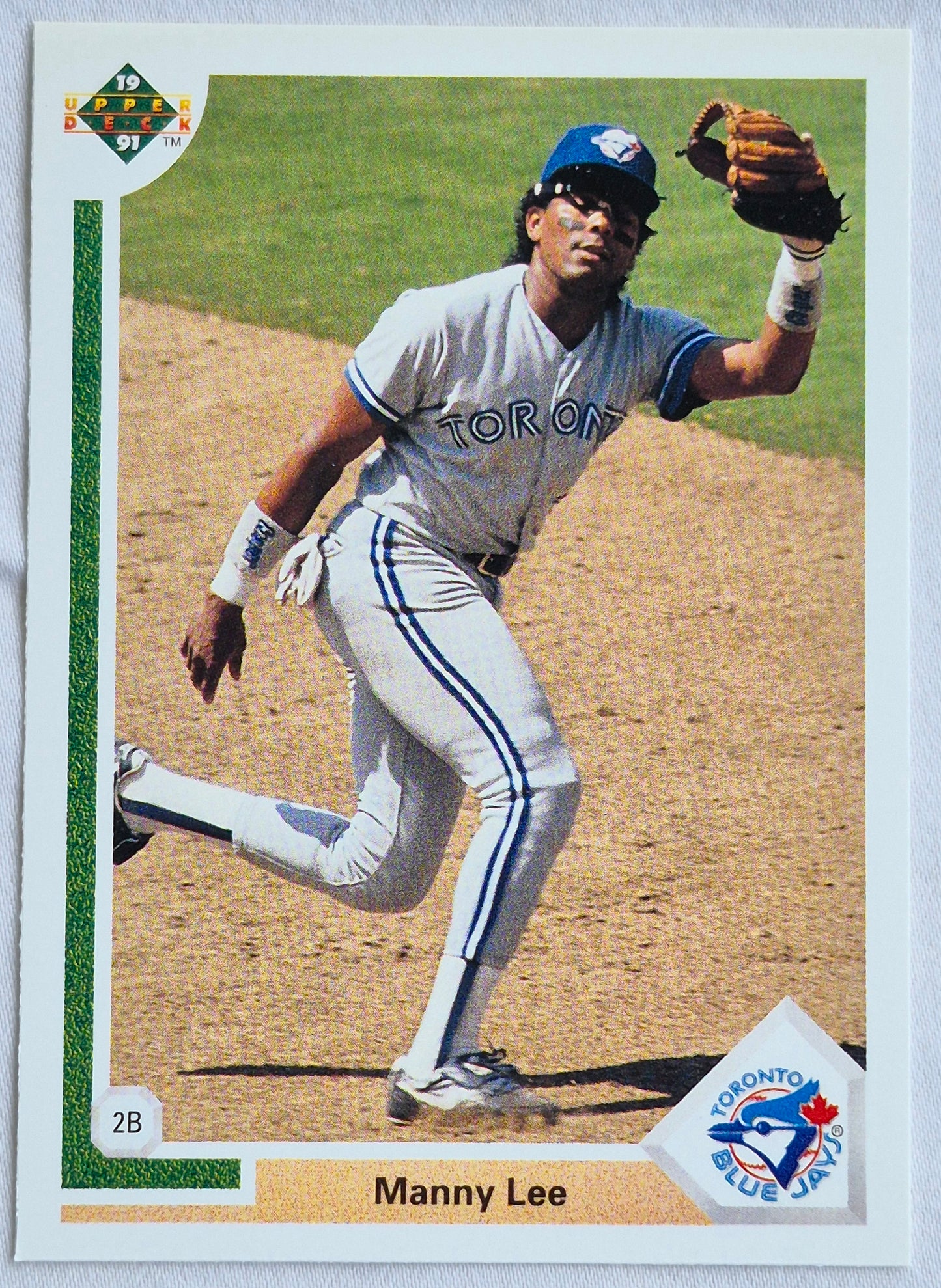 Lee Manny Toronto Blue Jays 2nd Base #142 Upper Deck 1991 Baseball Card