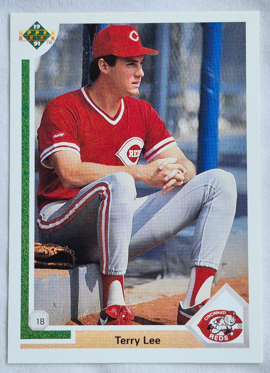 Lee Terry Cincinnati Reds 1st Base #37 Upper Deck 1991 Baseball Card