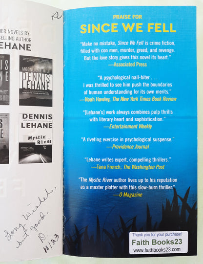 Since We Fell by Dennis Lahane (Very good, 2017, Pbk, 479 pages, HarperCollins)