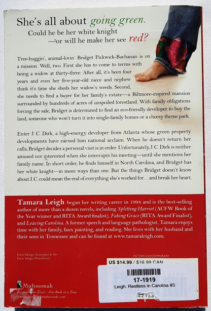 Restless in Carolina #3 by Tamara Leigh (Southern Discomfort, Very good, 2011, PBK, 352 pages, Multnomah Books)