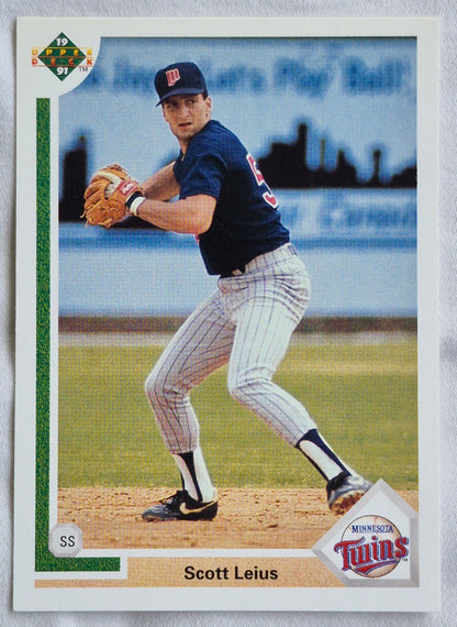 Leius Scott Minnesota Twins Shortstop #35 Upper Deck 1991 Baseball Card