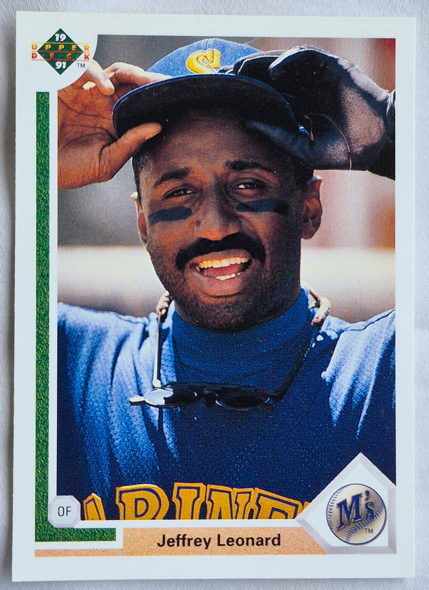 Leonard Jeffrey Seattle Mariners Outfield #107 Upper Deck 1991 Baseball Card