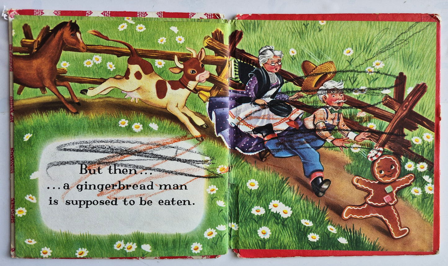 The Gingerbread Man Whitman Tell-A-Tale; Zillah Lesko (Acceptable, 1953, HC, Western Publishing Co.)