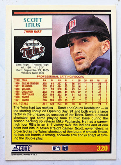 Bewertung '92 Les Lancaster Chicago Cubs Relief Pitcher #348 Baseballkarte Fast Neuwertig