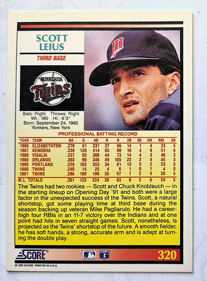 Bewertung '92 Les Lancaster Chicago Cubs Relief Pitcher #348 Baseballkarte Fast Neuwertig