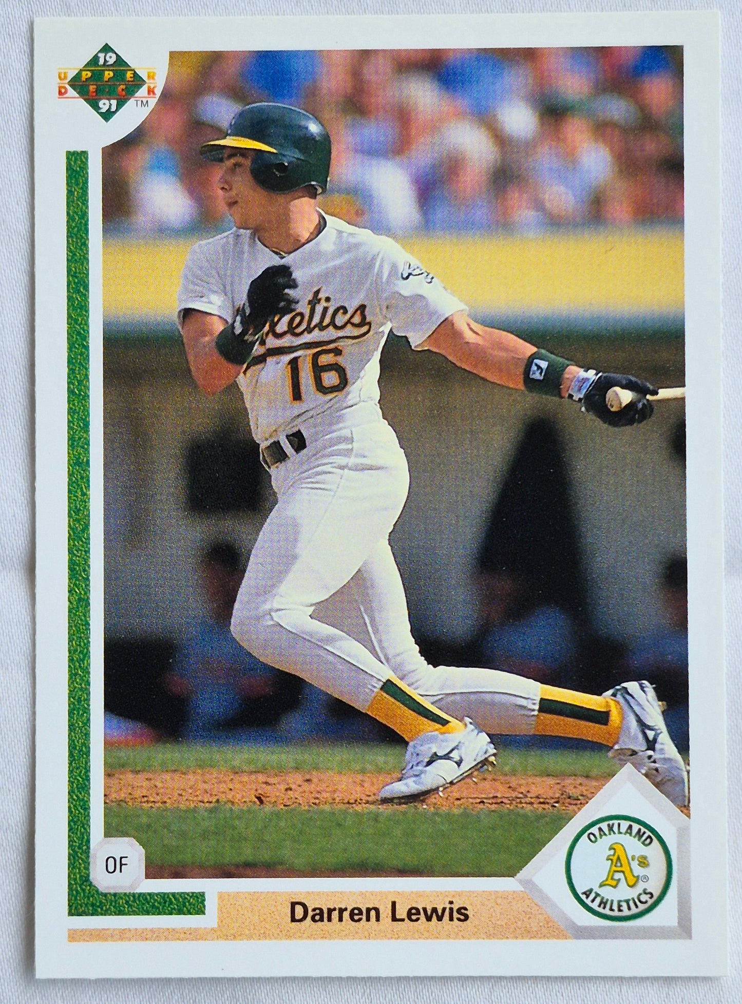 Lewis Darren Oakland Athletics Outfield #564 Upper Deck 1991 Baseball Card