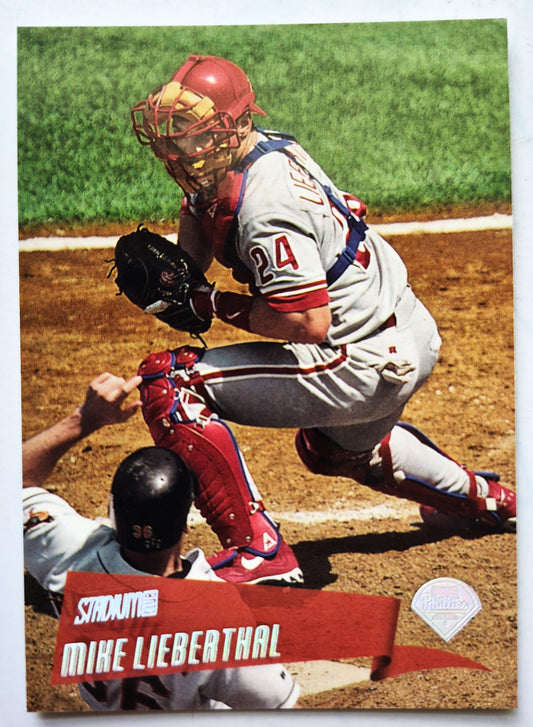 Lieberthal Mike Philadelphia Phillies Catcher #160 Topps 2000 Stadium Club Baseball Card