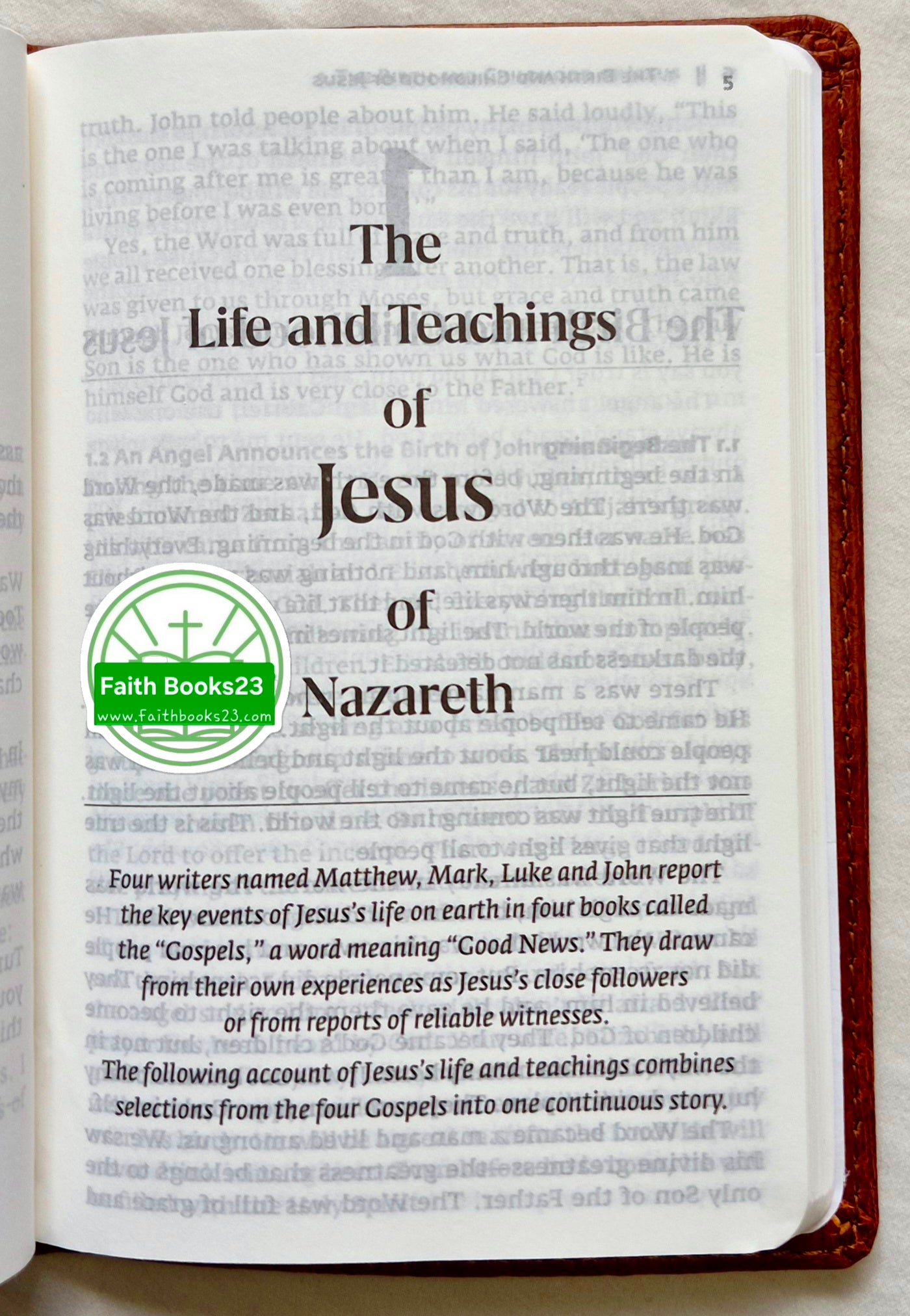 Das Leben und die Lehren Jesu von Nazareth (Wie neu, 2020, Taschenbuch, Bible League International)