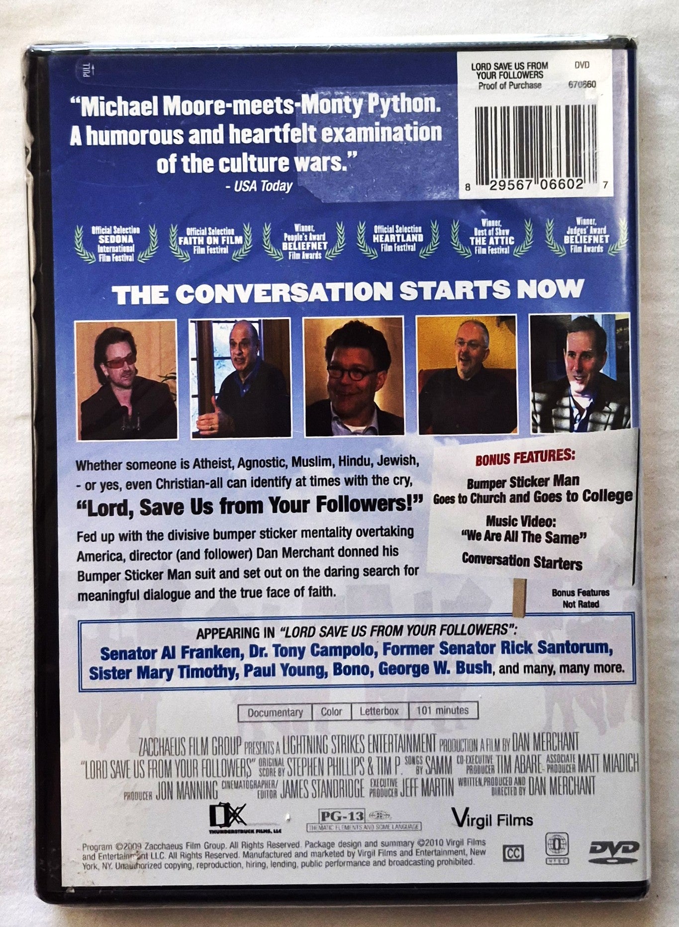 Lord, Save Us From Your Followers DVD (New, 2010, PG-13, Virgil Films)