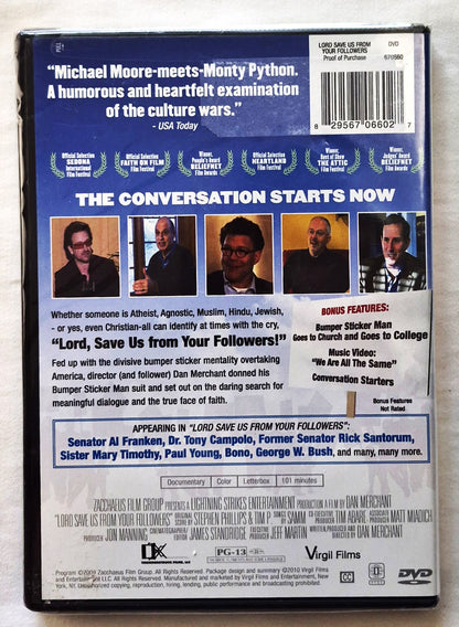 Lord, Save Us From Your Followers DVD (New, 2010, PG-13, Virgil Films)