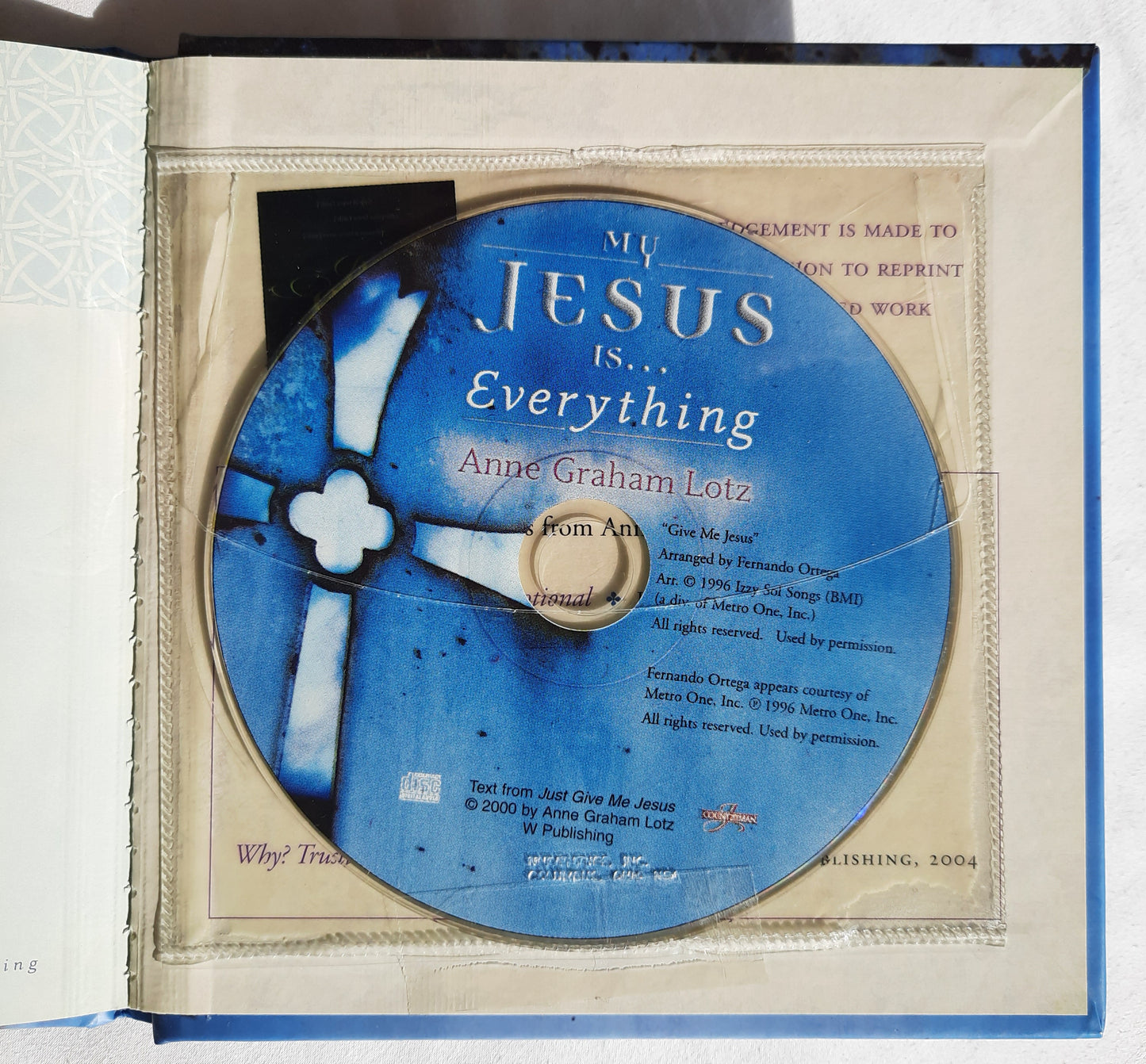 My Jesus is Everything [with CD] by Anne Graham Lotz (Very good, 2005, HC, 94 pages, J Countryman)