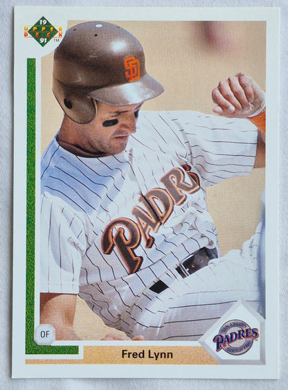 Lynn Fred San Diego Padres Outfield #273 Upper Deck 1991 Baseball Card