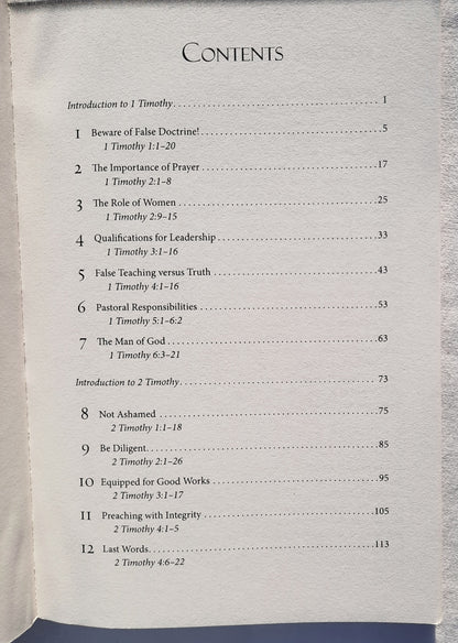 1 & 2 Timothy: Encouragment for Church Leaders by John MacArthur (Good, 2007, Pbk, 120 pages, Thomas Nelson)