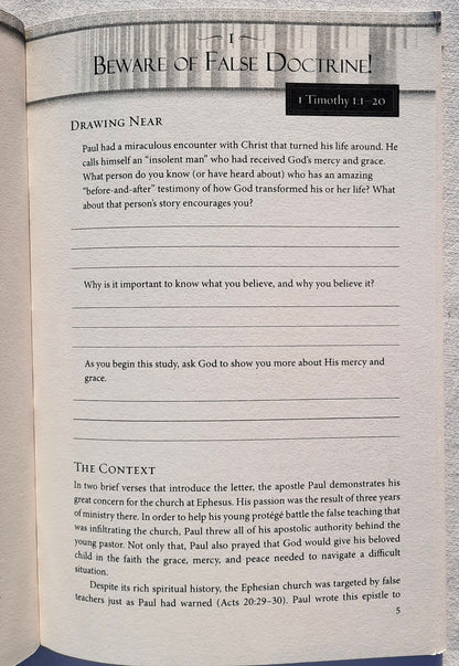 1 & 2 Timothy: Encouragment for Church Leaders by John MacArthur (Good, 2007, Pbk, 120 pages, Thomas Nelson)