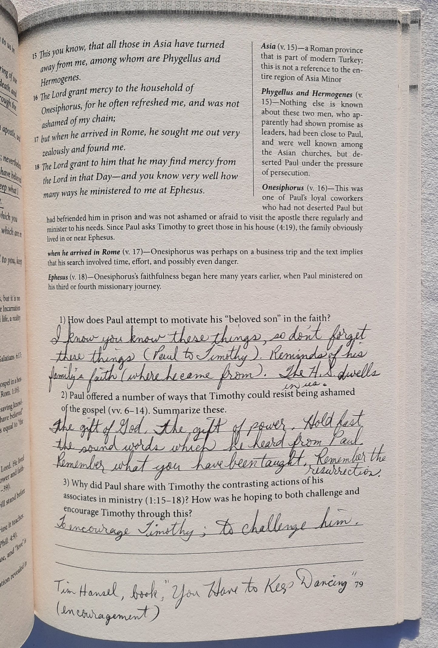 1 & 2 Timothy: Encouragment for Church Leaders by John MacArthur (Good, 2007, Pbk, 120 pages, Thomas Nelson)