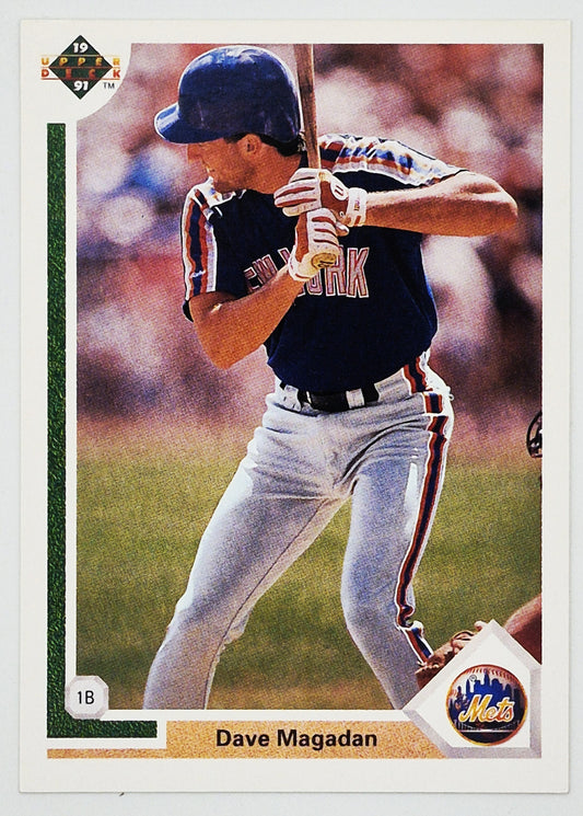 Magadan Dave New York Mets 1st Base #177 Upper Deck 1991 Baseball Card