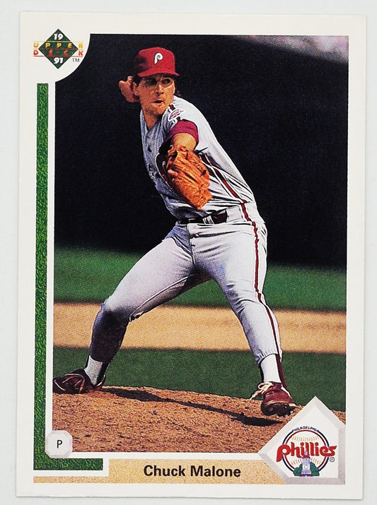 Malone Chuck Philadelphia Phillies Pitcher #649 Upper Deck 1991 Baseball Card