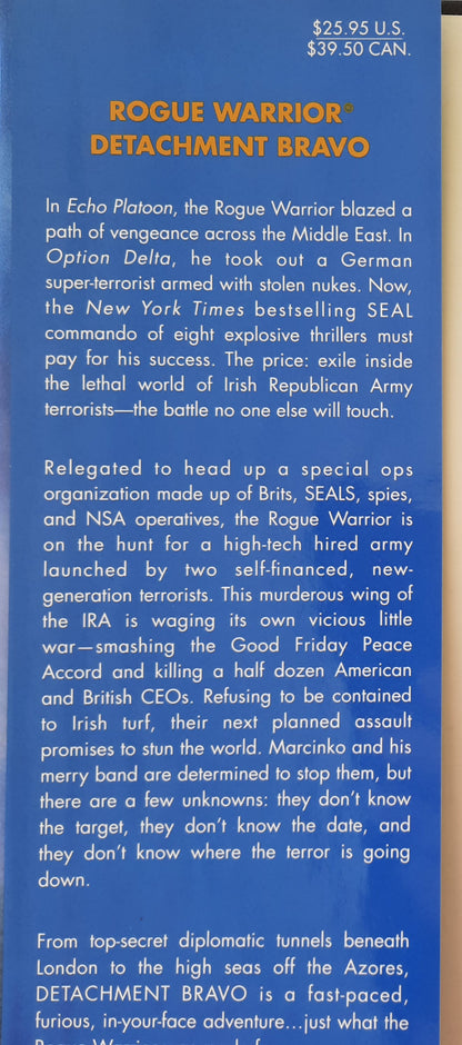 Rogue Warrior #9: Detachment Bravo by Richard Marcinko; John Weisman (Good, 2001, HC, 342 pages, Pocket Books)
