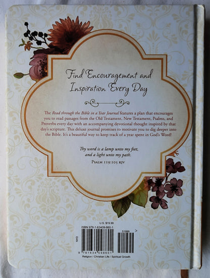 Read Through the Bible in a Year Journal by Emily Marsh (New, 2016, HC, 384 pages, Barbour)