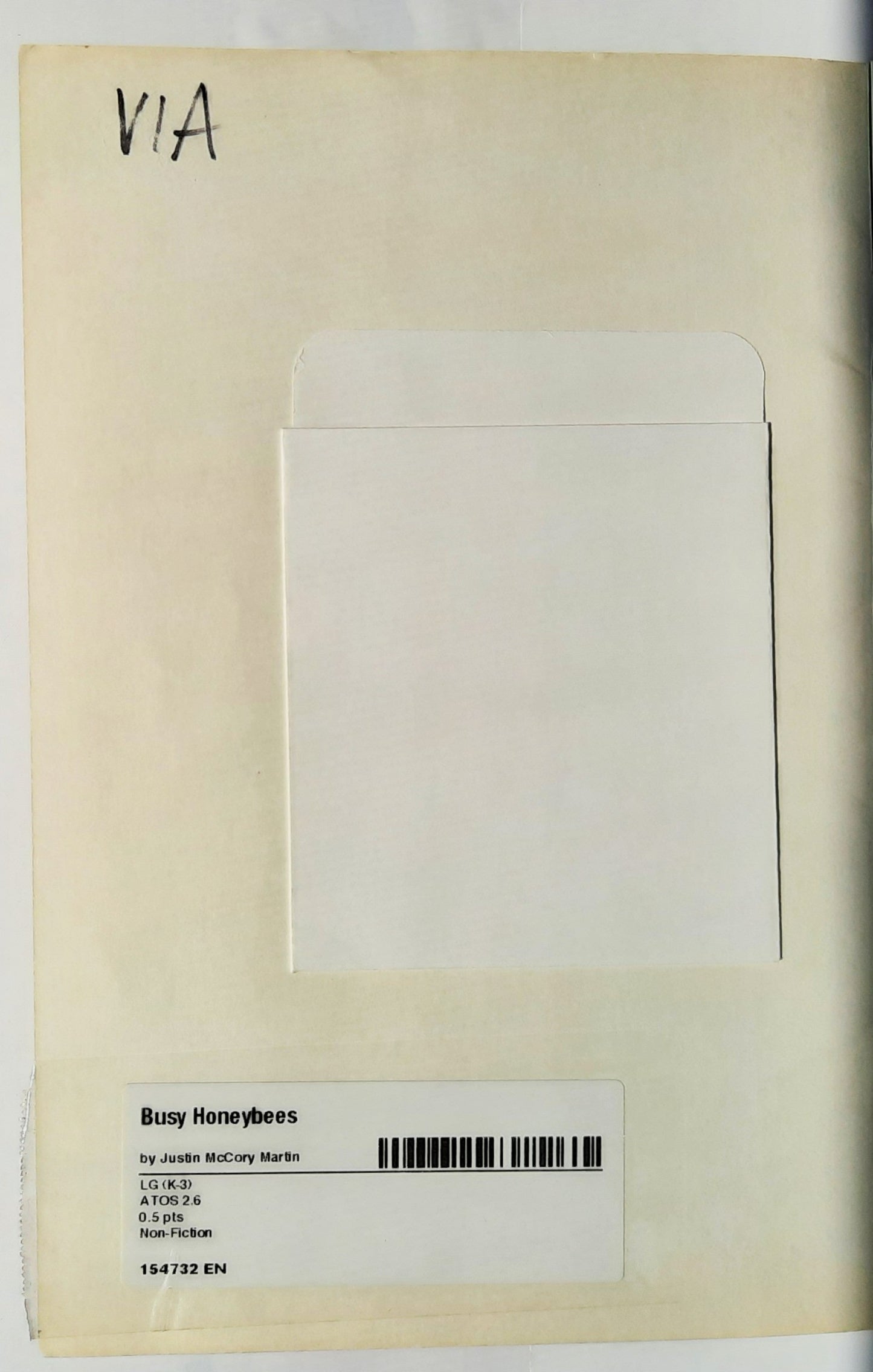 Science Vocabulary Readers: Busy Honeybees by Justin McCory Martin (Very good, 2008, Pbk, 24 pages, Scholastic)