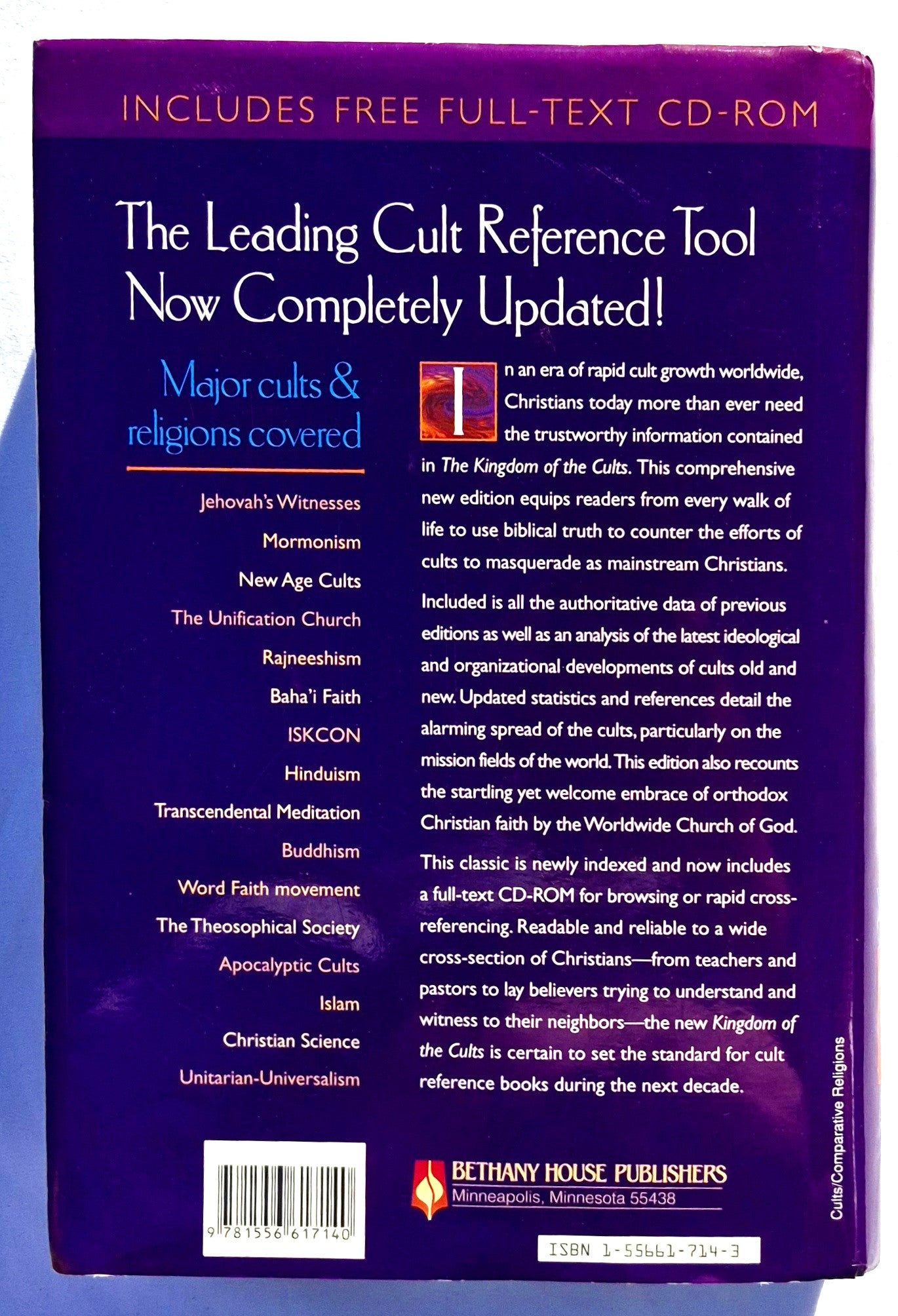 The Kingdom of the Cults von Walter Martin; Hank Hanegraaff (Sehr gut, 1997, geb., 703 Seiten, Bethany House)
