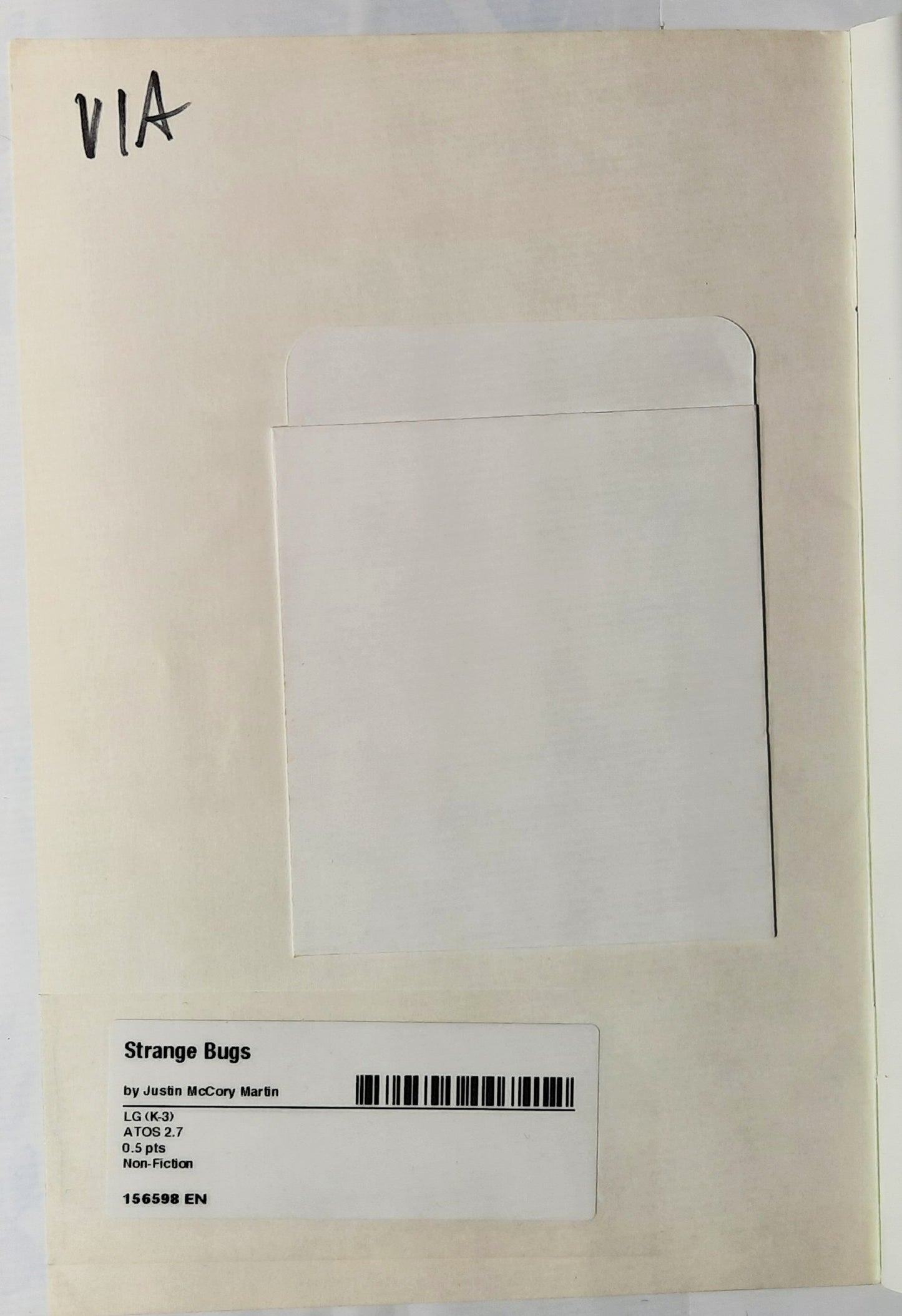 Science Vocabulary Readers: Strange Bugs by Justin McCory Martin (Very good, 2008, Pbk, 24 pages, Scholastic)