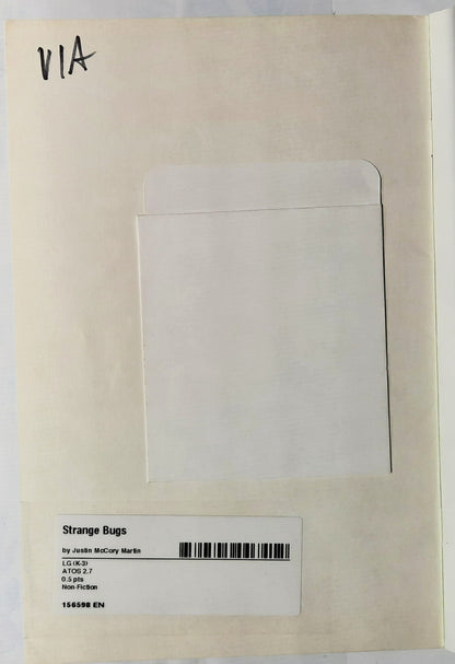 Science Vocabulary Readers: Strange Bugs by Justin McCory Martin (Very good, 2008, Pbk, 24 pages, Scholastic)