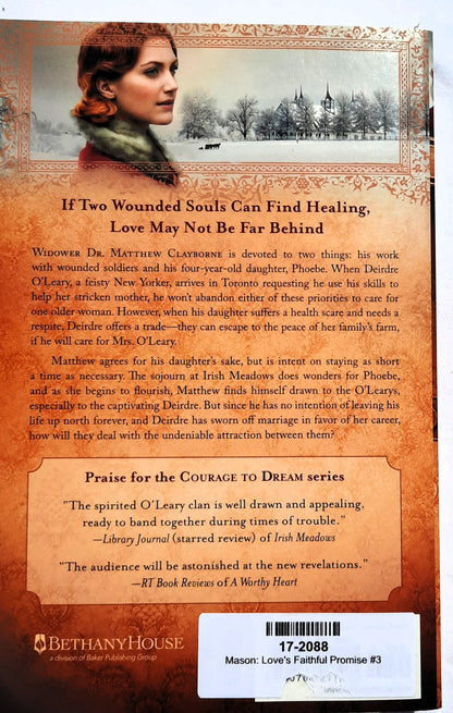 Love's Faithful Promise #3 by Susan Anne Mason (Courage to Dream, New, 2016, Pbk, Bethany House)