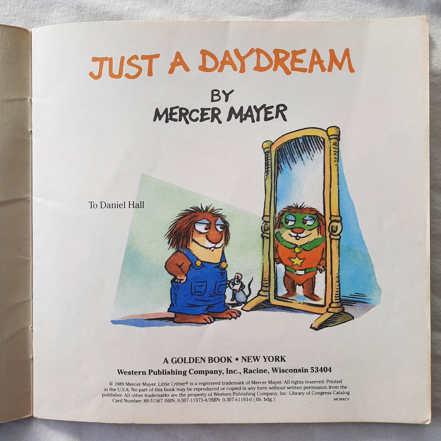 Just a Daydream by Mercer Mayer (Very good, 1989, Pbk, 24 pages, A Golden Book)