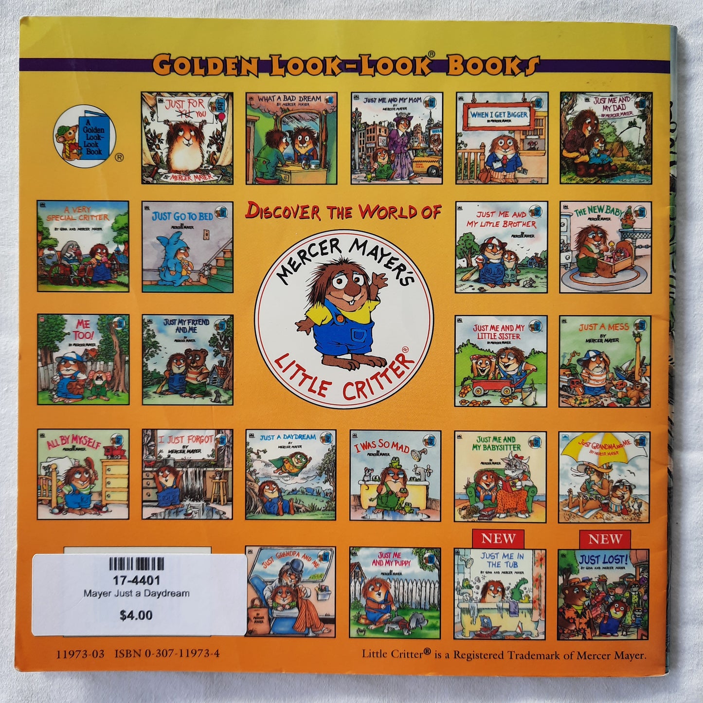 Just a Daydream by Mercer Mayer (Very good, 1989, Pbk, 24 pages, A Golden Book)
