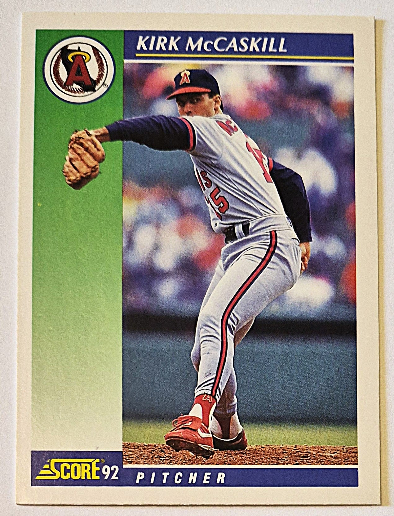 McCaskill Kirk California Angels Pitcher #79 Score '92 Baseball Card
