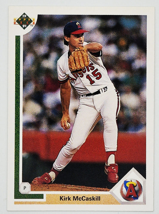 McCaskill Kirk California Angels Pitcher #539 Upper Deck 1991 Baseball Card