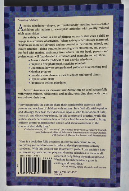 Activity Schedules for Children with Autism: Teaching Independent Behavior by Lynn E. McClannaham; Patricia J. Krantz (Very good, 1999, Pbk, 117 pages, Woodbine house)