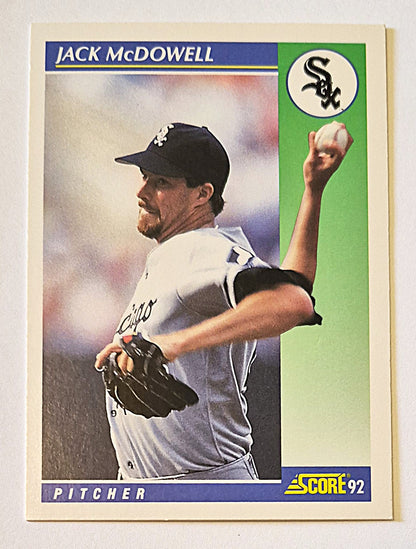 McDowell Jack Chicago White Sox Pitcher #62 Score '92 Baseball Card