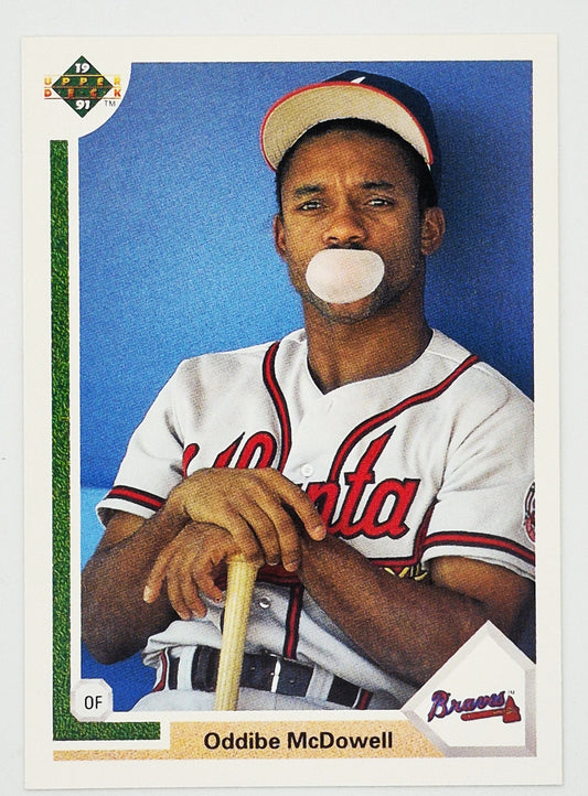 McDowell Oddibe Atlanta Braves Outfield #497 Upper Deck 1991 Baseball Card