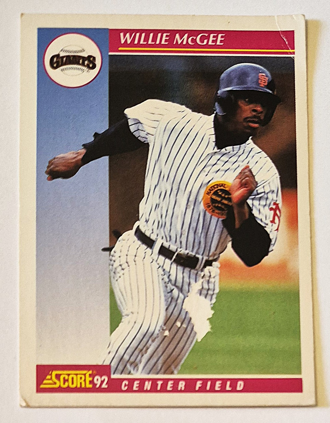 McGee Willie San Francisco Giants Center Field #112 Score '92 Baseball Card