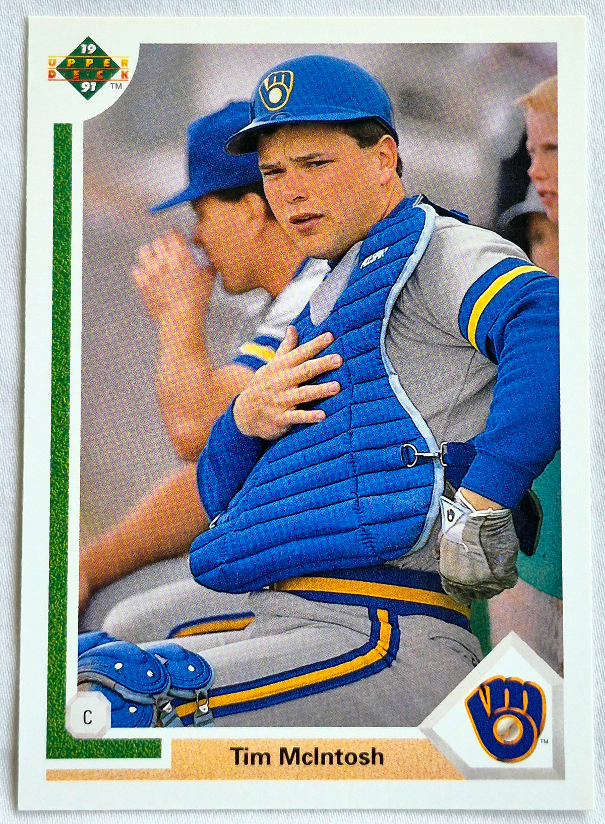 Bewertung '92 Julio Machado Milwaukee Brewers Relief Pitcher #353 Baseballkarte Nahezu Neuwertig