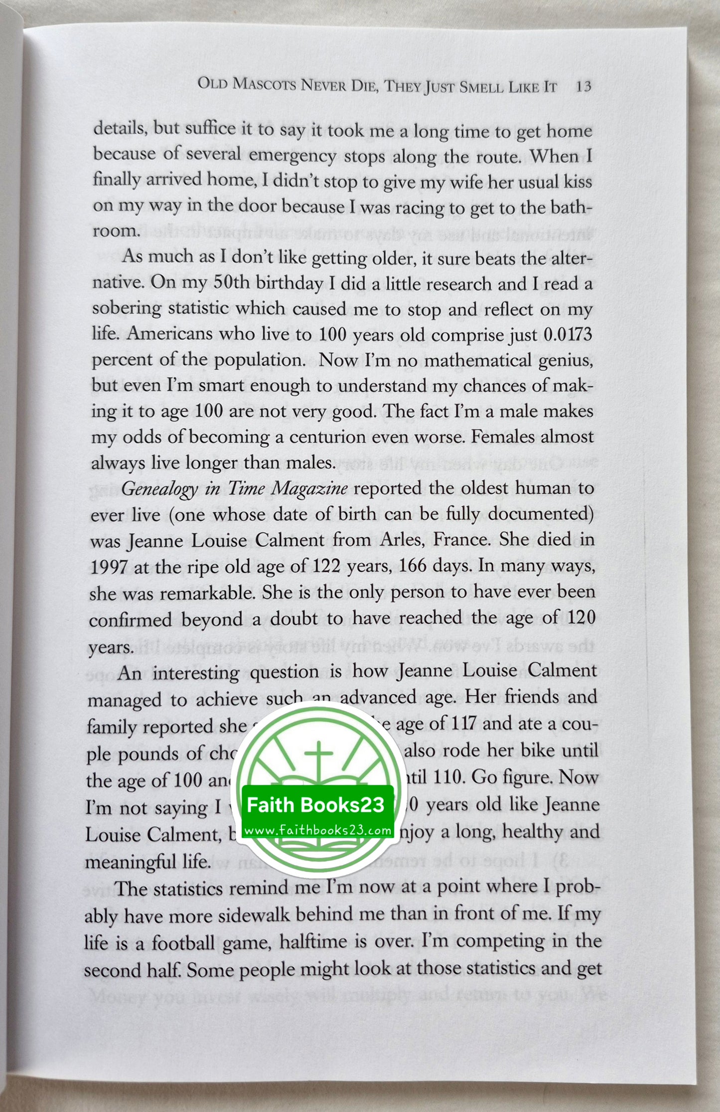 Mascot on a Mission by Dan Meers (Like new, 2019, Pbk, 176 pgs, Cross Training Pub., Author Signed)