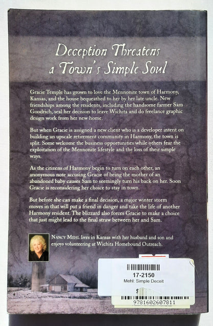 Simple Deceit #2 von Nancy Mehl (The Harmony Series, Neu, 2010, Tb, 363 Seiten, Barbour)