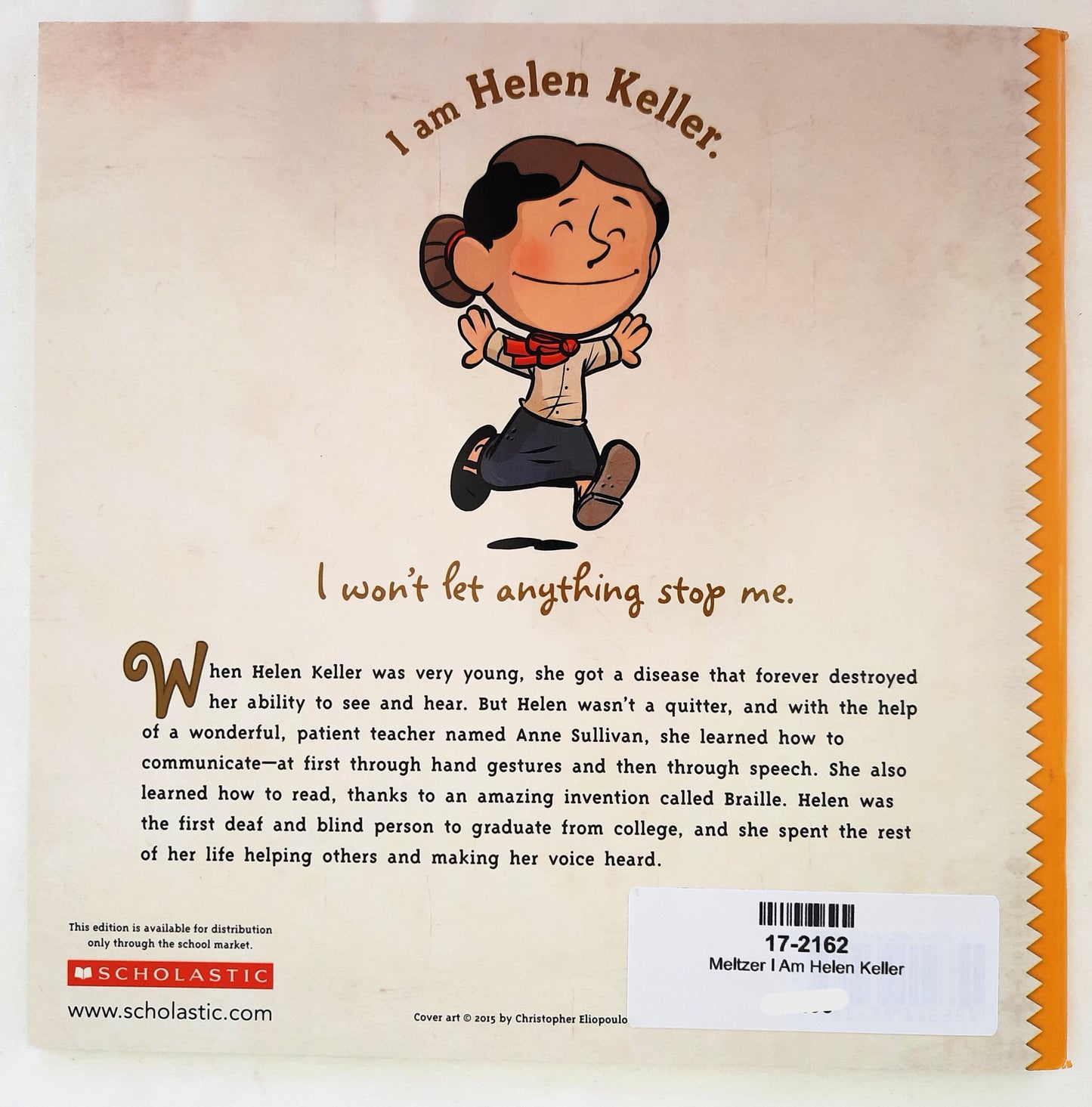 I Am Helen Keller by Brad Meltzer (New, 2018, Pbk, 40 pages, Scholastic)