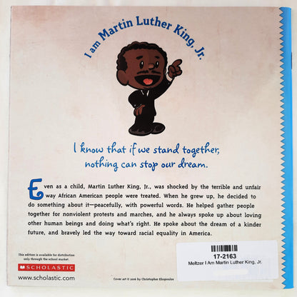 I am Martin Luther King, Jr. by Brad Meltzer (New, 2018, Pbk, 40 pages, Scholastic)