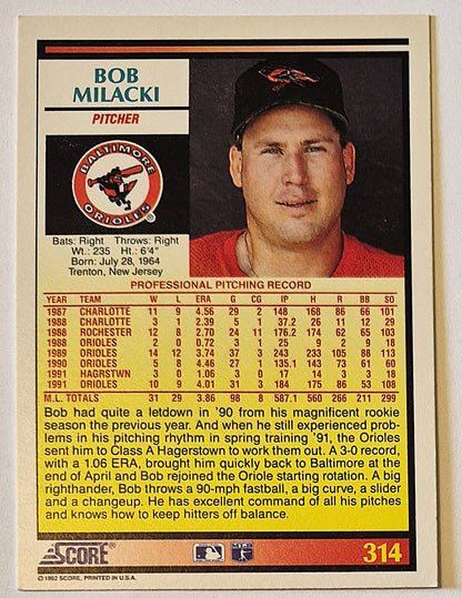 Bewertung '92 Julio Machado Milwaukee Brewers Relief Pitcher #353 Baseballkarte Nahezu Neuwertig