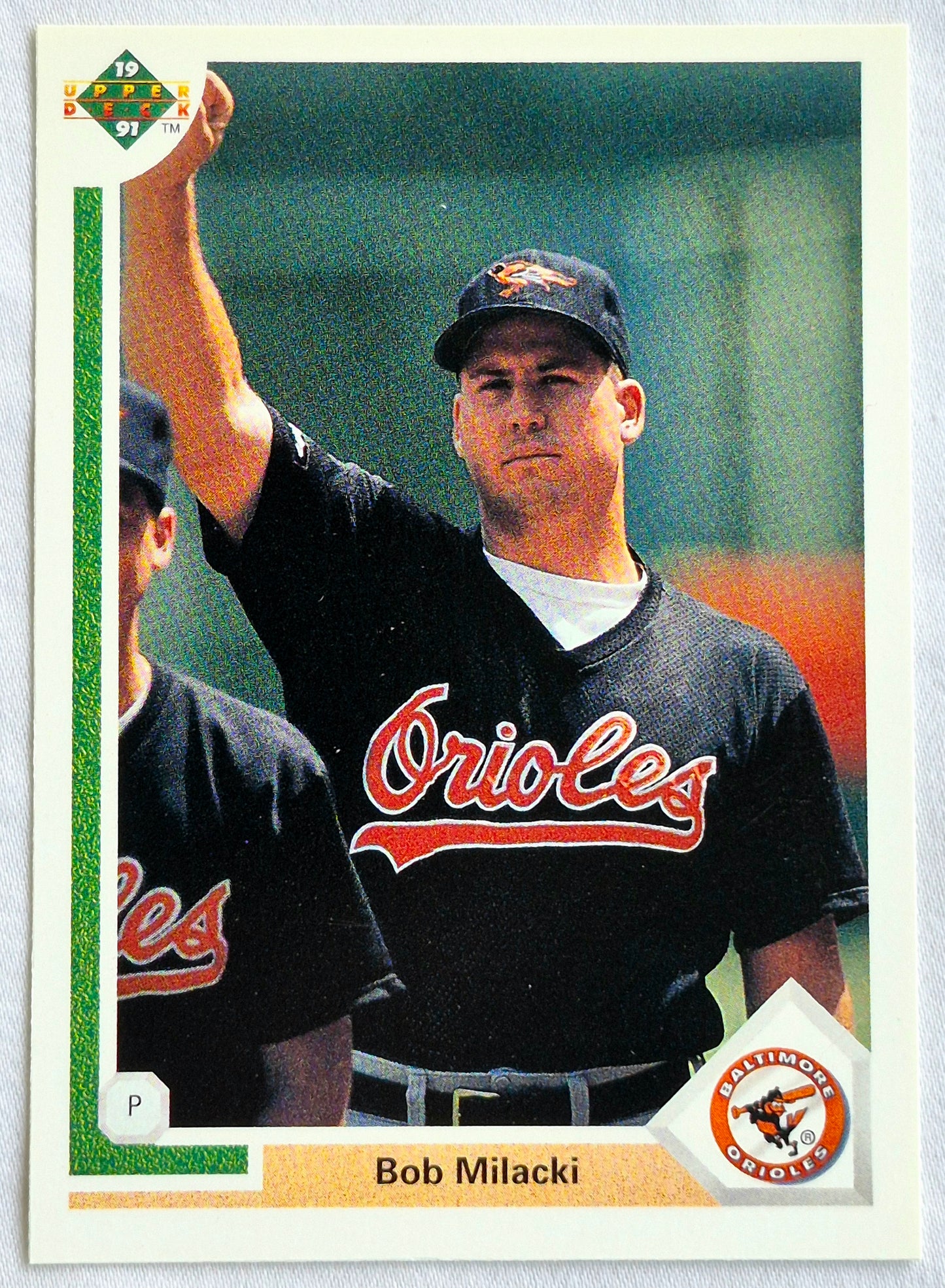 Milacki Bob Baltimore Orioles Pitcher #328 Upper Deck 1991 Baseball Card