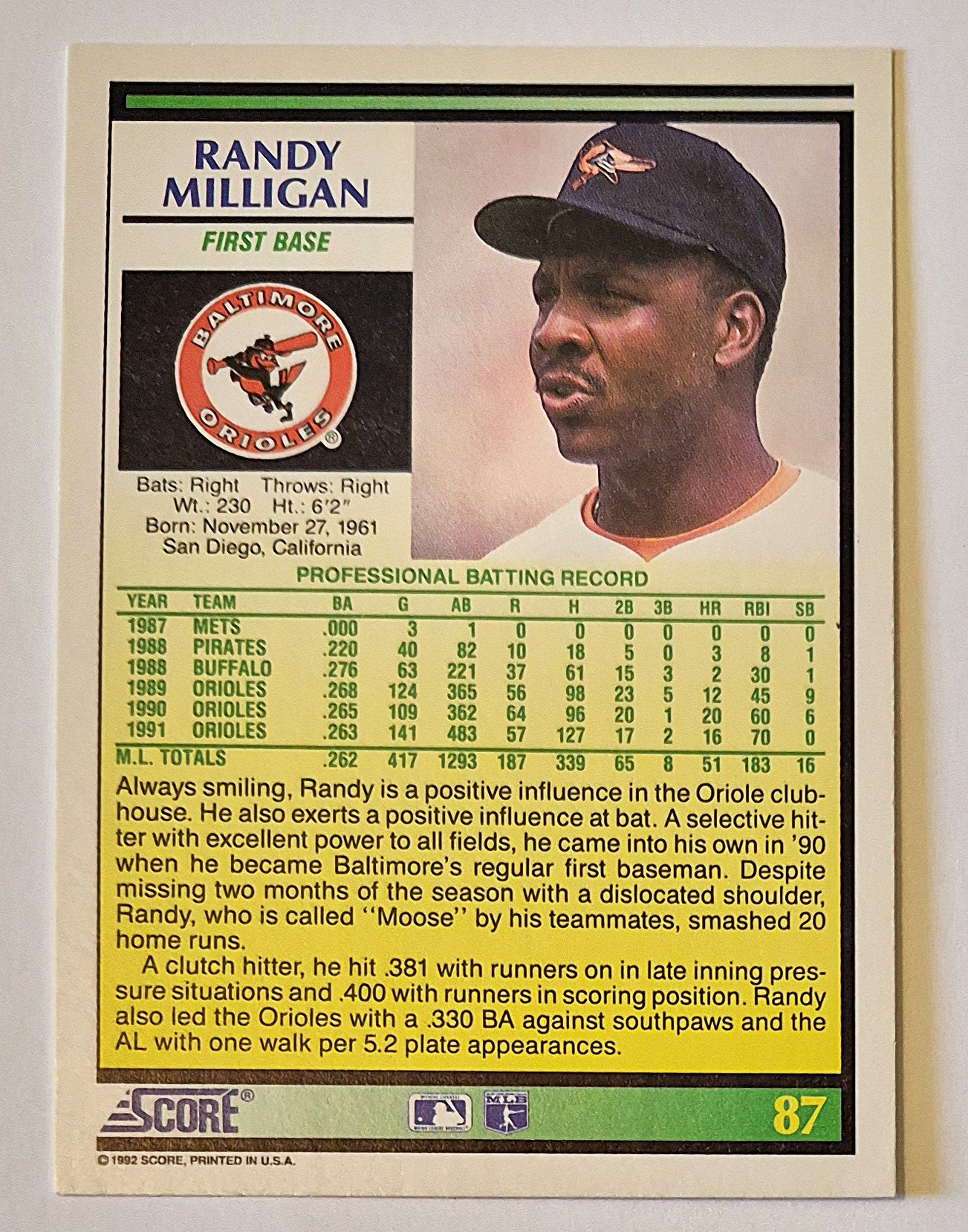 Bewertung '92 Julio Machado Milwaukee Brewers Relief Pitcher #353 Baseballkarte Nahezu Neuwertig